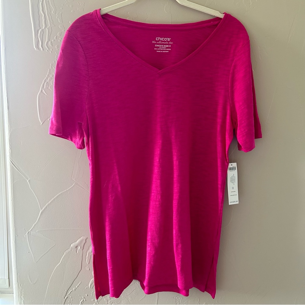 New With Tags Chico’s The Ultimate Tee Summerberry